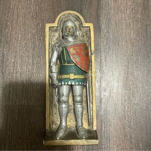 Medieval Knight Decor with Red and Green Accents